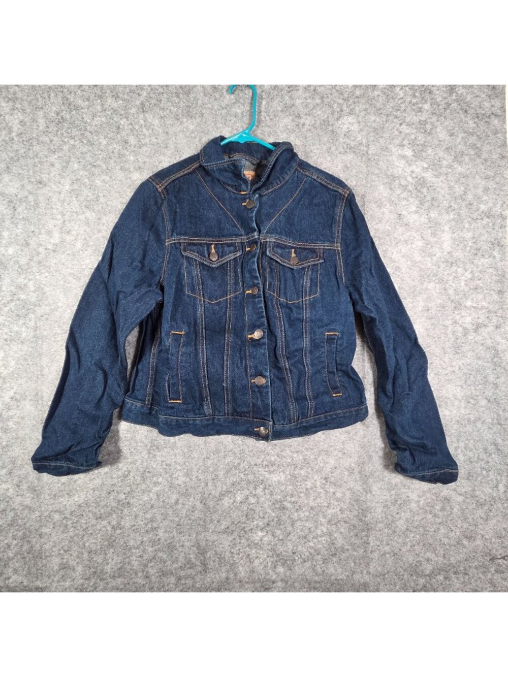 C.E. Schmidt Workwear Women's Button Front Denim Jean Jacket Blue Size M